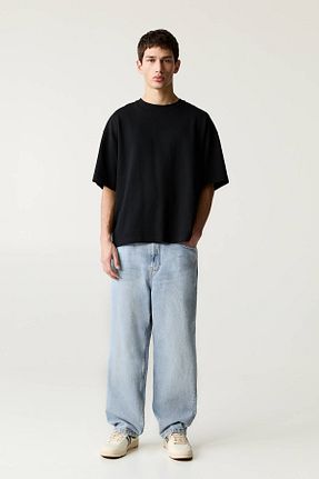 شلوار جین سرمه ای مردانه رگولار Pull & Bear - کد 819597338