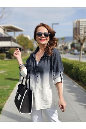 پیراهن مشکی زنانه اورسایز Seviliko - کد 924352167