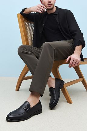 کفش کژوال مشکی مردانه چرم خالص Ziya - کد 904914374