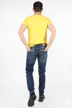 شلوار جین آبی مردانه پاچه ساده BALİNS - کد 43370518