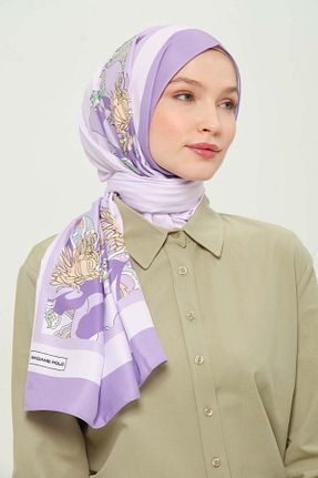 شال رنگی زنانه پلی استر Madame Polo - کد 924383760