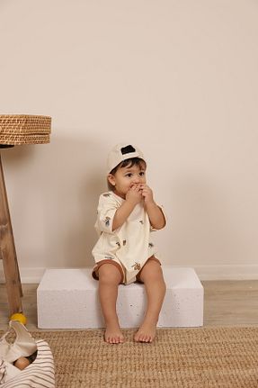 سرهمی بژ بچه گانه آستین سه ربع OhlalaKoala - کد 917840726