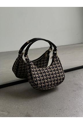 کیف دوشی طوسی زنانه چرم مصنوعی BAGS - کد 924386467