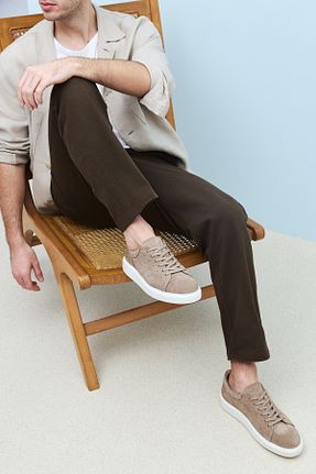 کفش کژوال قهوه ای مردانه چرم خالص Ziya - کد 894315722