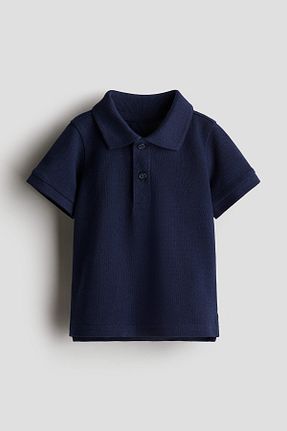 تیشرت سرمه ای بچه گانه یقه پولو H&M - کد 925004611