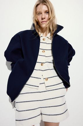 کت بلیزر سفید زنانه H&M - کد 924395428