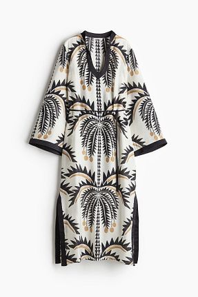 لباس سفید زنانه بافتنی H&M - کد 924397024