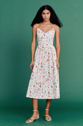 لباس سفید زنانه بافتنی H&M - کد 924396935
