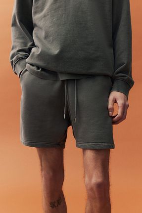 شلوارک و برمودا طوسی مردانه رگولار H&M - کد 924395828