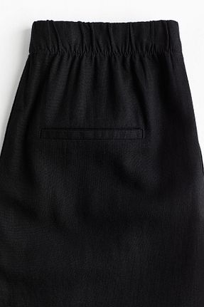 شلوار مشکی زنانه مخلوط کتان H&M - کد 924397195