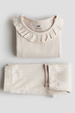 بادی بژ بچه گانه پنبه ای H&M - کد 925039247