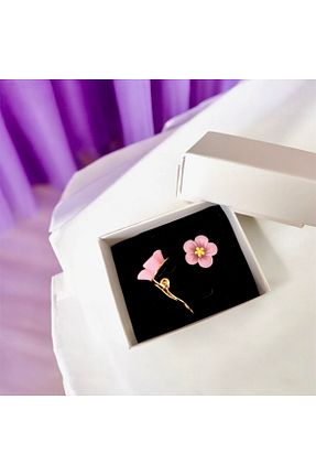 گوشواره غضروفی جواهر صورتی بچه گانه رزین 1PARÇAMAVİ - کد 924394809