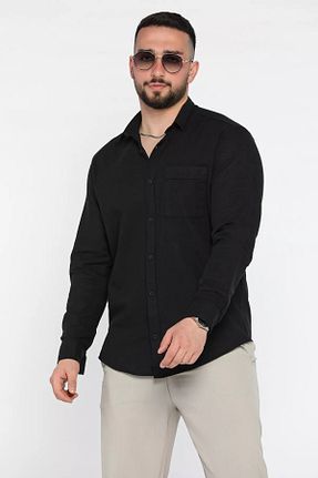 پیراهن مشکی مردانه رگولار MİSHAR İTALİA - کد 924395030
