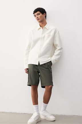 شلوارک و برمودا خاکی مردانه رگولار H&M - کد 924396681