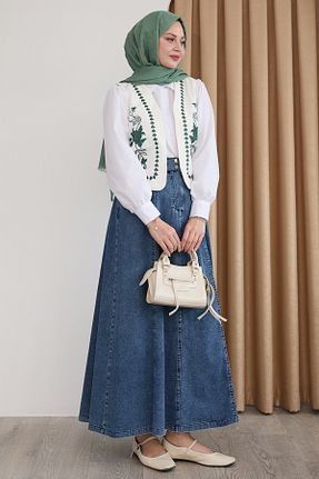 ست بالاتنه و پائین تنه حجاب سبز رگولار InStyle - کد 924391617