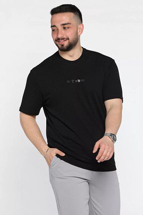 تیشرت مشکی مردانه رگولار MİSHAR İTALİA - کد 924394099