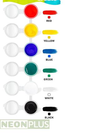 رنگ گواش قرمز NEON PLUS - کد 924973454