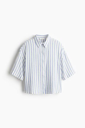 پیراهن سفید زنانه رگولار H&M - کد 925038995