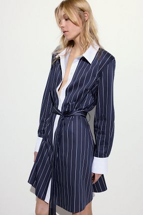 لباس سرمه ای زنانه بافتنی H&M - کد 924395960