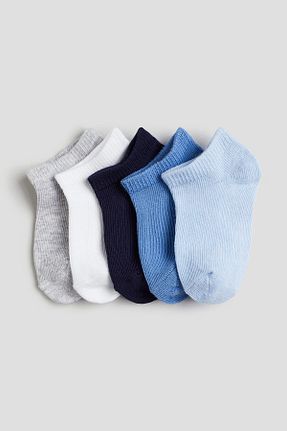 جوراب آبی بچه گانه پنبه ای H&M - کد 924396304