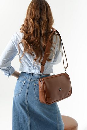 کیف پستچی قهوه ای زنانه Getcho - کد 924399021