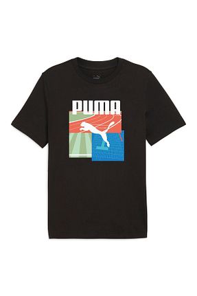 تیشرت اسپرت مشکی مردانه رگولار Puma - کد 924398644