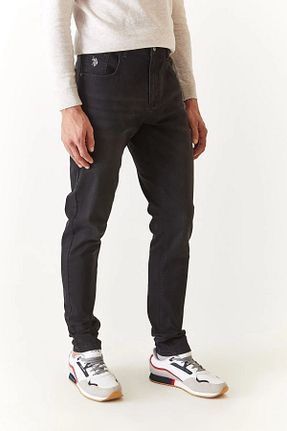 شلوار جین طوسی مردانه پاچه تنگ U.S. Polo Assn. - کد 756564616