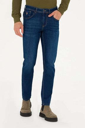 شلوار آبی مردانه پارچه U.S. Polo Assn. - کد 777139116