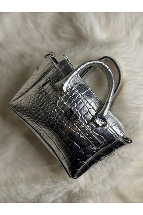 کیف دستی طوسی زنانه ابعاد کوچک shop - کد 924429444