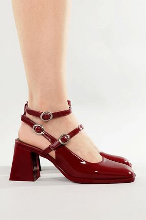 کفش پاشنه بلند کلاسیک زرشکی زنانه Baby Face Lio Shoes - کد 924433449