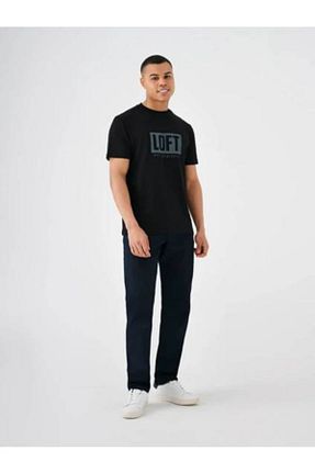 تیشرت مشکی مردانه رگولار Loft - کد 924444132