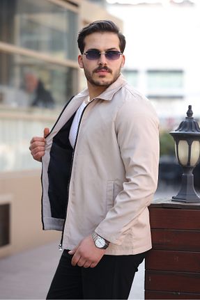 کت بژ مردانه اسلیم gm giyimarket - کد 924446813