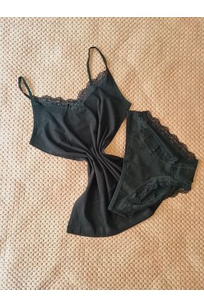 رکابی مشکی زنانه پارچه ای Demirsa Boutique - کد 922009394