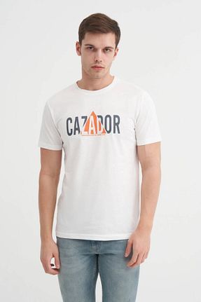 تیشرت نباتی مردانه اسلیم فیت Cazador - کد 899360916