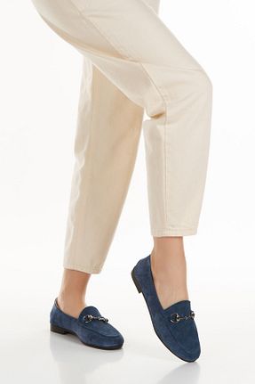 بابت آبی زنانه چرم خالص elvinshoes - کد 833859508