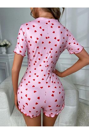 ست لباس راحتی صورتی زنانه ساده MH Moony Homewears - کد 924446413