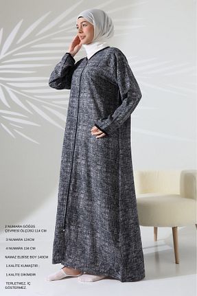 لباس حجاب مشکی زنانه رگولار ÖNE BUTİK - کد 924448465