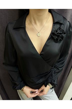 بلوز مشکی زنانه ساده sunfyre - کد 902809498