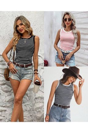 بلوز رنگی زنانه یقه هالتر bemmoda - کد 924455233