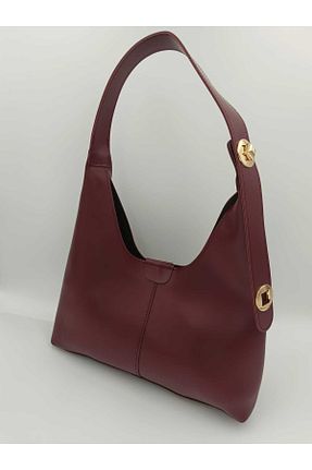 کیف دوشی زرشکی زنانه چرم مصنوعی kemsubag - کد 924462602
