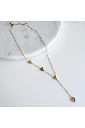 گردنبند استیل ( فولاد ) طلائی استیل (فولاد) VenüsDesign - کد 924461754