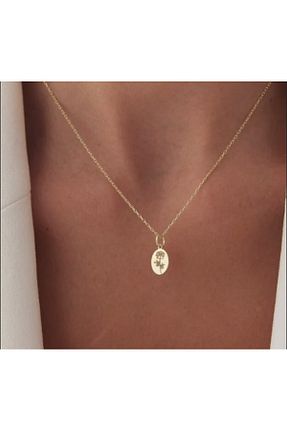 گردنبند نقره زرد زنانه 925 عیار Green - کد 904678981