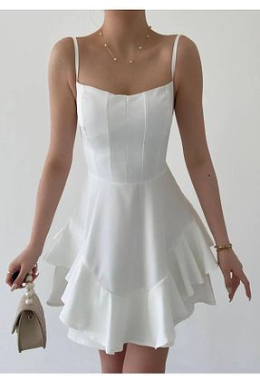لباس سفید زنانه بافتنی Ayinsu - کد 924464947