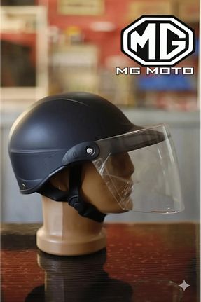 کلاه ایمنی موتور سواری مشکی Açık Kasklar MG MOTO - کد 924063445
