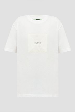 تیشرت سفید مردانه رگولار BOSS - کد 924502909
