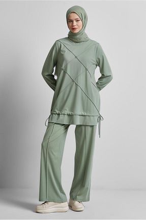 ست گرمکن حجاب سبز زنانه رگولار Alvina - کد 925078939