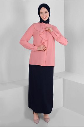 دامن حجاب سرمه ای زنانه رگولار Alvina - کد 804943737