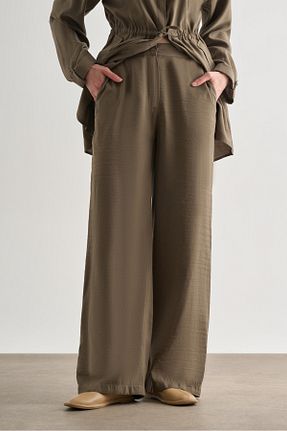 شلوار خاکی زنانه پارچه Mizalle - کد 924509268