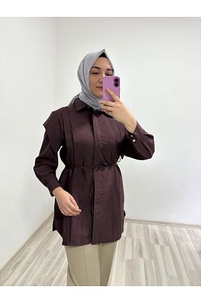 پیراهن حجاب زرشکی زنانه رگولار Marjita - کد 924507402