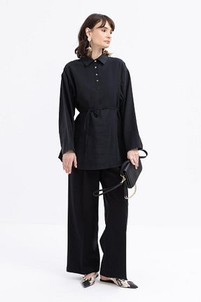 تونیک حجاب مشکی زنانه بافتنی ALLDAY - کد 924509455